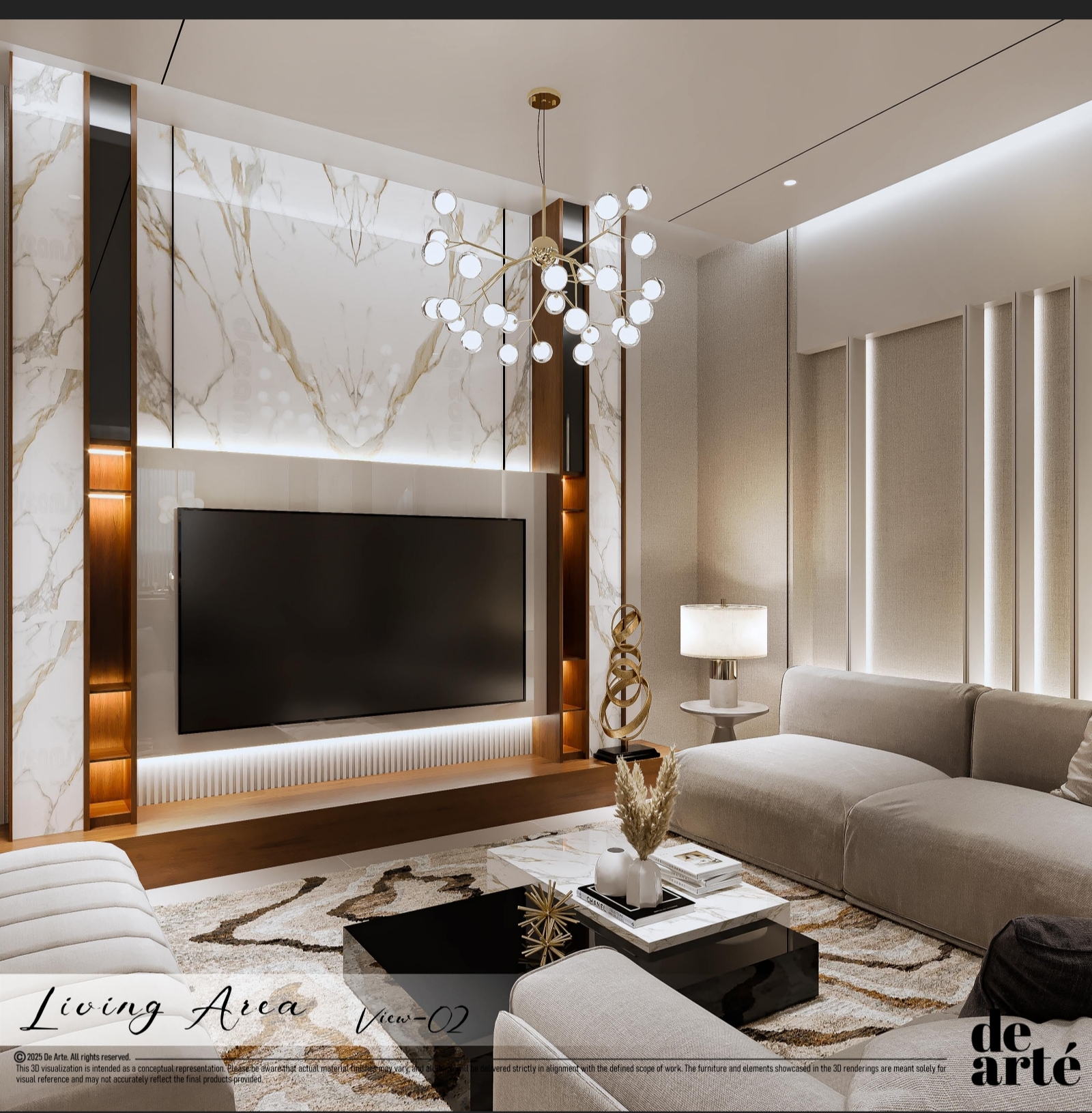 Marble media wall — Trivandrum