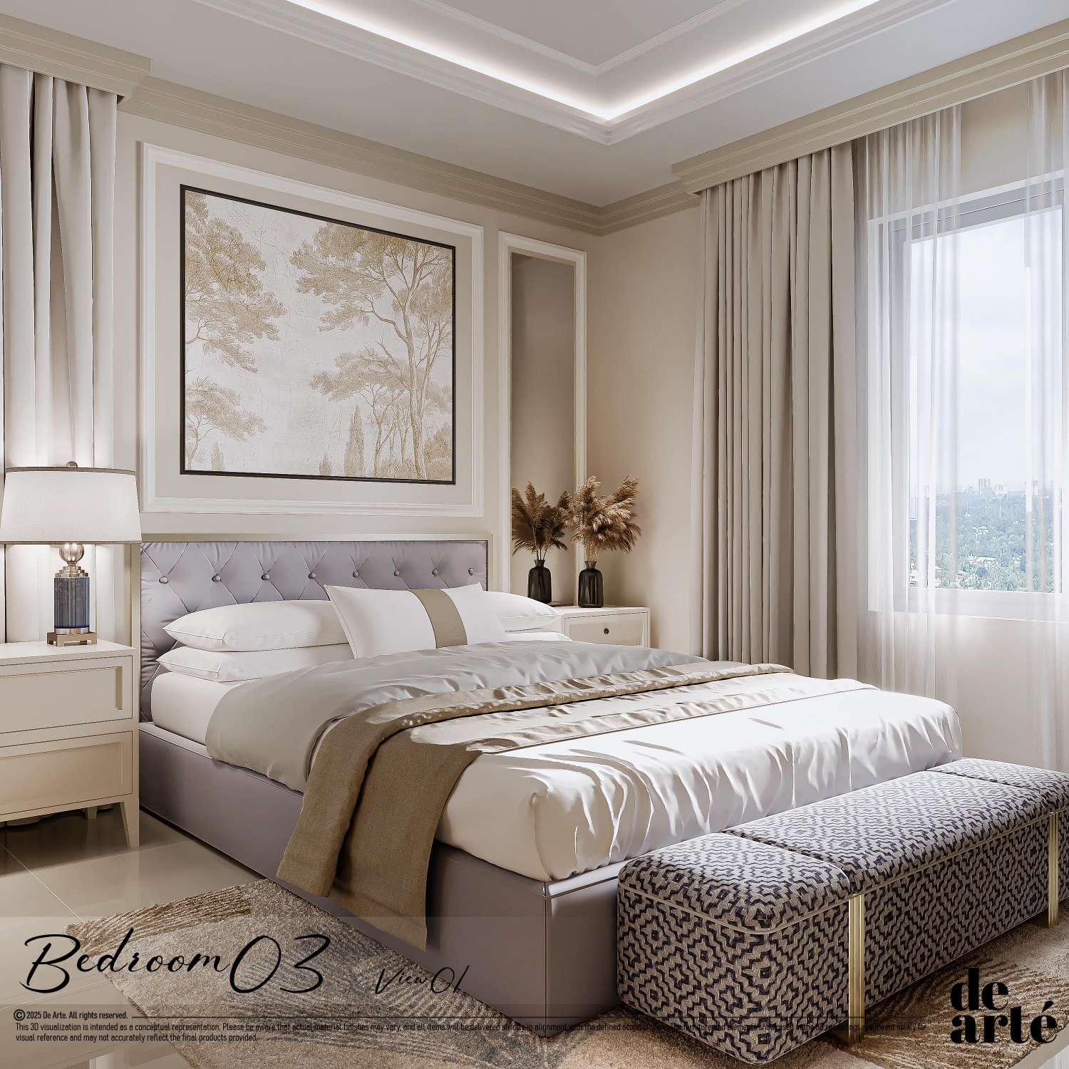 Calm classic bedroom — Trivandrum